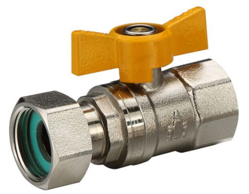 BALL VALVE SWIVEL NUT GAS FI 20MM