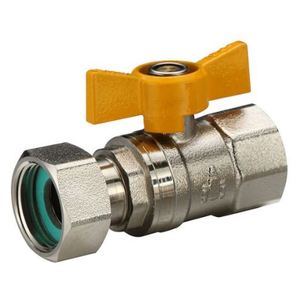 BALL VALVE SWIVEL NUT GAS FI 20MM