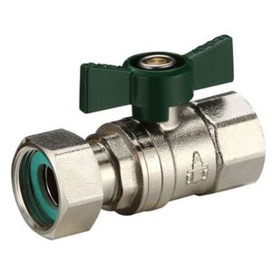 BALL VALVE SWIVEL NUT WATER FI 20MM