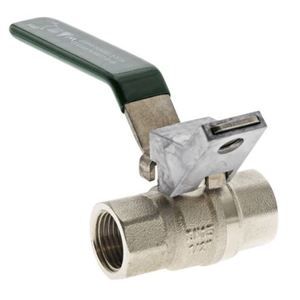 BALL VALVE BRS LOCKABLE F&F 40MM W/M