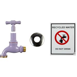 HOSE BIB RECYCLED WATER KIT LILAC 15MM