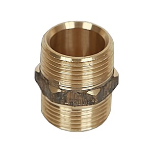 NIPPLE HEX BRASS 4MM 1/8