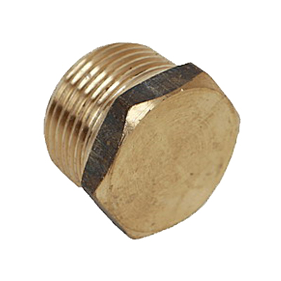 PLUG HEX BRASS 6MM 1/4