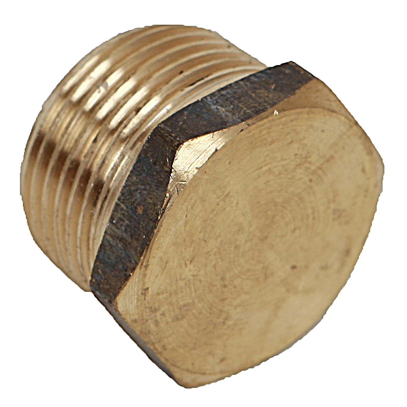 PLUG HEX BRASS 6MM 1/4