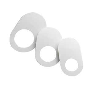 COVER PLATE 142MM X 81MM W/-45MM HOLE WH