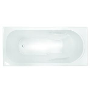 MODENA 1650 INSET SHOWER BATH WHITE