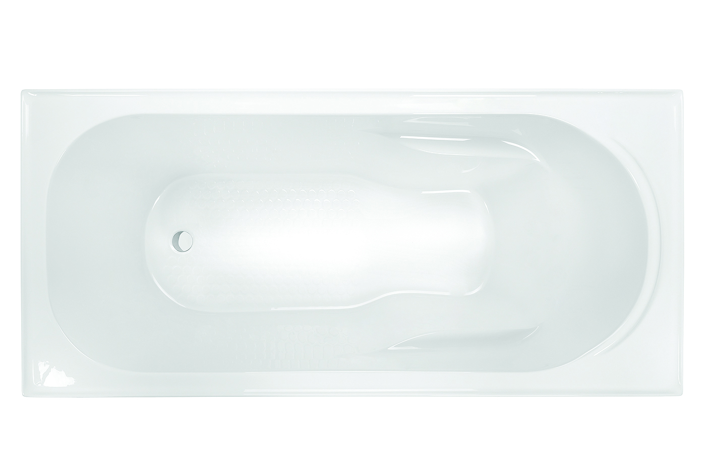 MODENA 1650 INSET SHOWER BATH WHITE