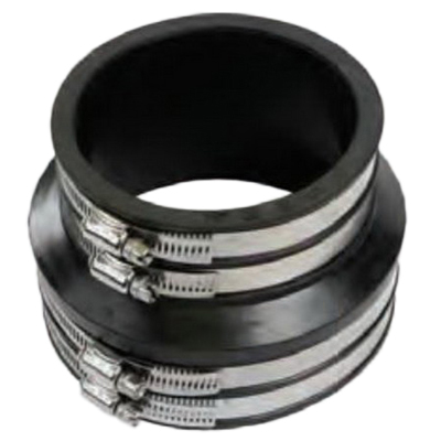 RUBBER COUPLING DBL CLIP 100MM EW-PVC