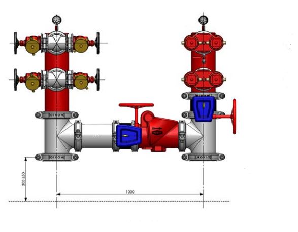 BOOSTER ASSY H PATTERN COMPLETE 150MM