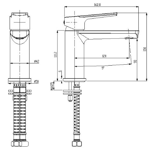 AKEMI BASIN MIXER CP