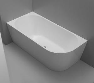 KIATO 1500MM L/H CNR F/S WALL BATH WHITE