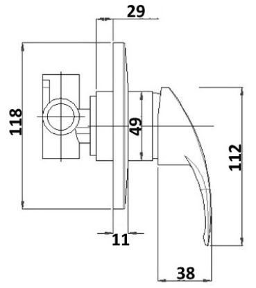 TRADESMAN BATH SHOWER MIXER