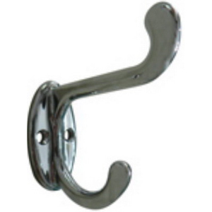 EMRO HAT & COAT HOOK CP - 2 HOLE