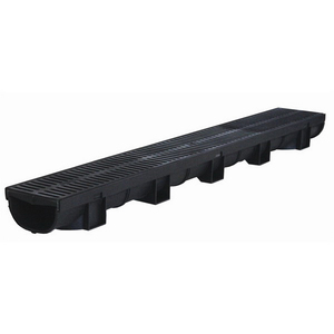 EASYDRAIN COMPACT CHANNEL BLACK W/GRATE