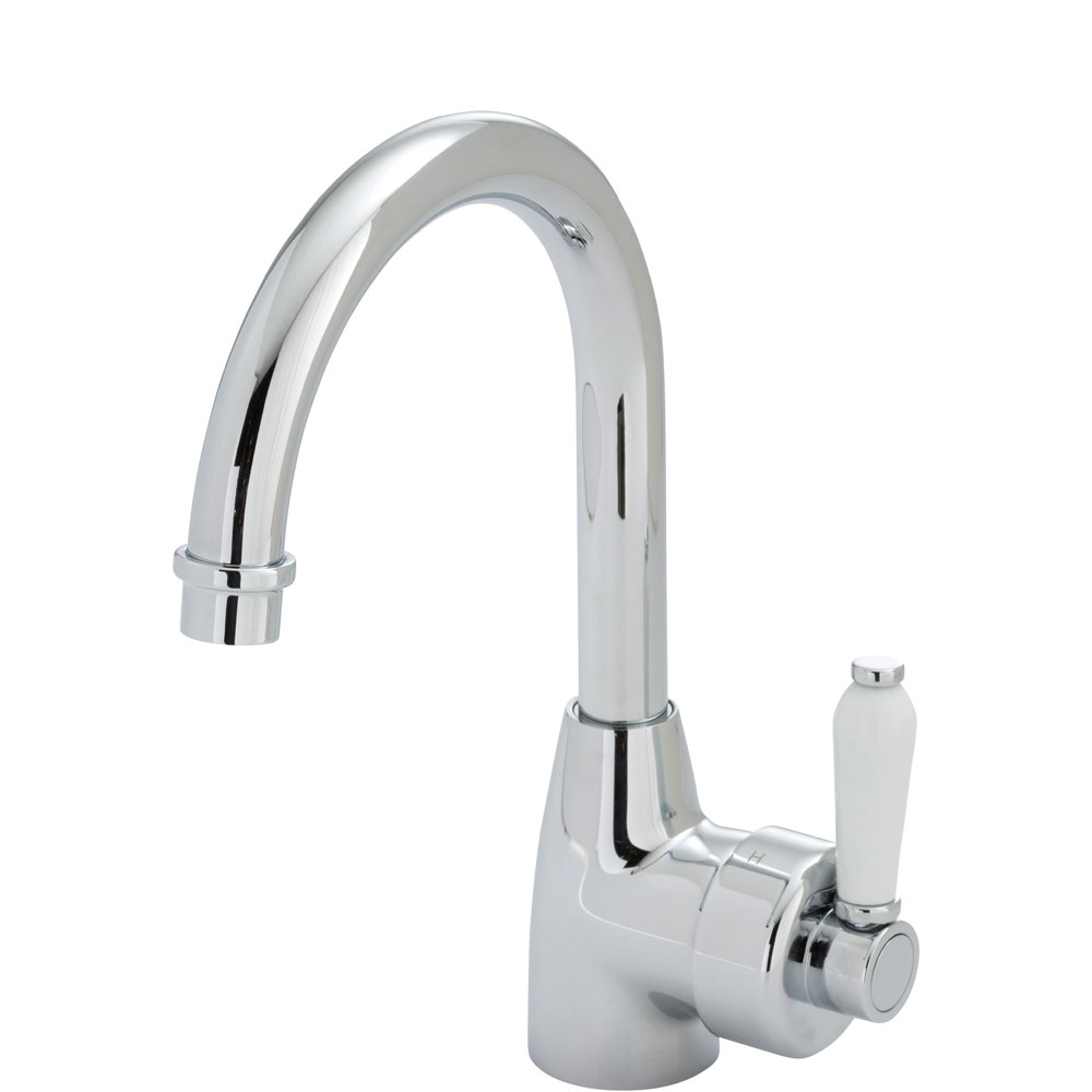 BASIN MIXER ELEANOR G/NECK CERAMIC HAND