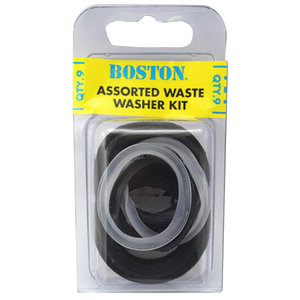 ASSORTED WASTE WASHER KIT 32/38MM 9 PACK