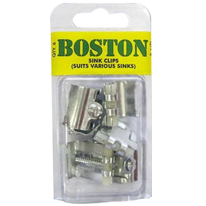 SINK FASTENING CLIPS 6PK