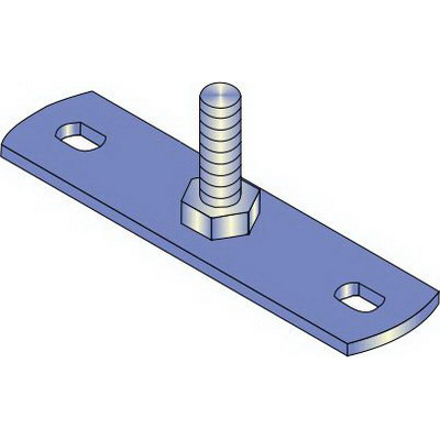 MOUNTING PLATE 10MM MALE THREAD