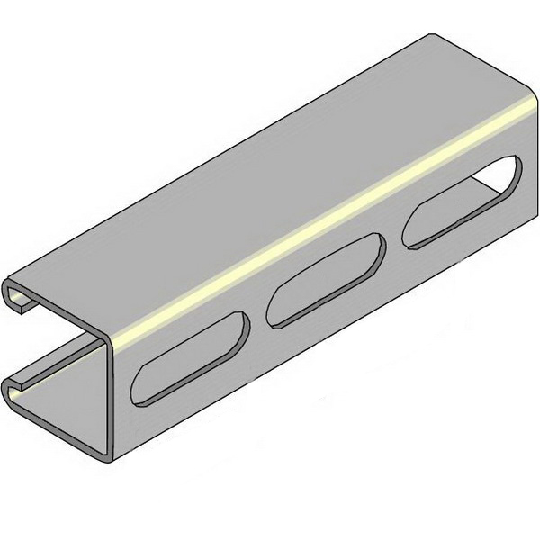 CHANNEL SLOTTED M1000T X 6MT GALV 40MM