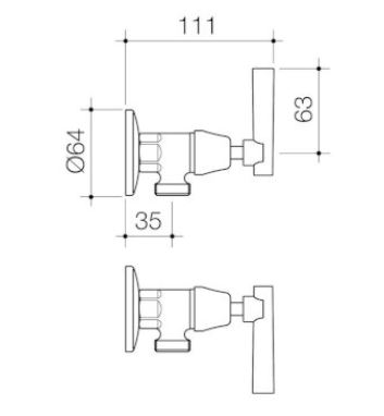 ELEGANCE LEVER WASHING MACHINE SET