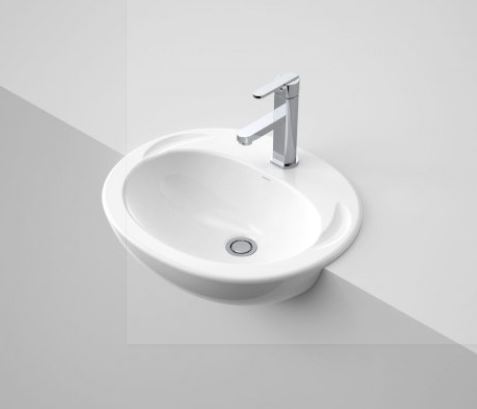 CONCORDE SEMI RECESSED BASIN 3TH WH