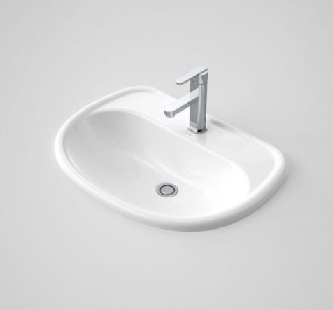 CARAVELLE 600 VANITY BASIN 1TH 40MM WH