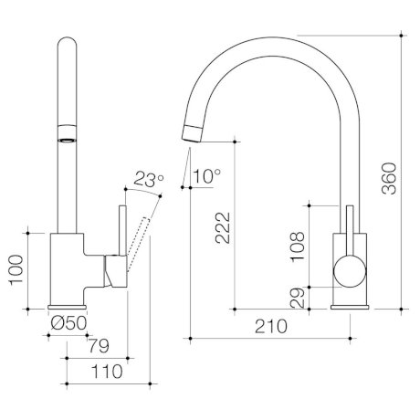 POSEIDON SINK MIXER CHROME 5A