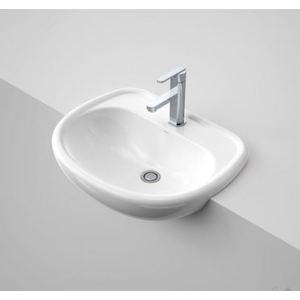 CARAVELLE 550 SEMI RECESSED BASIN 1TH WH