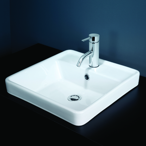 CARBONI II INSET VANITY BASIN 1TH OF WH