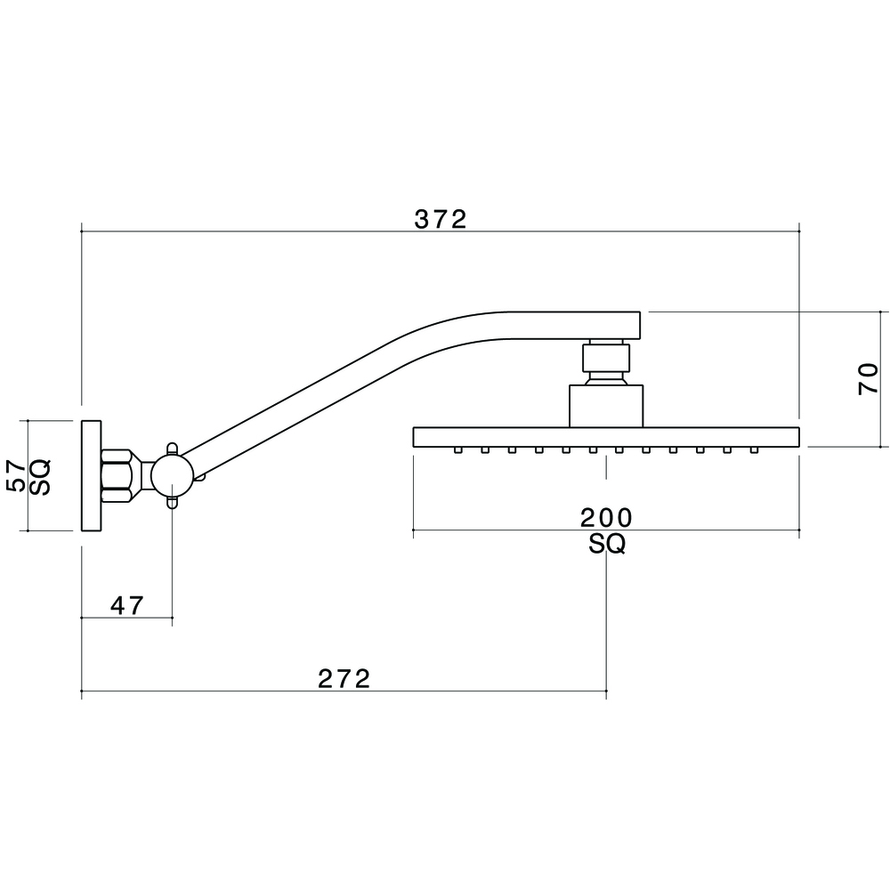 QUATRO ADJUSTABLE SHOWER