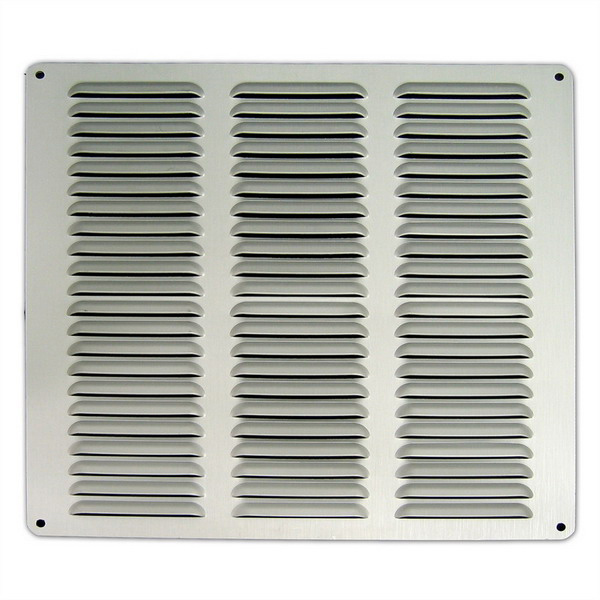 VENT PRESSED ALUM 300MM X 300MM SILVER