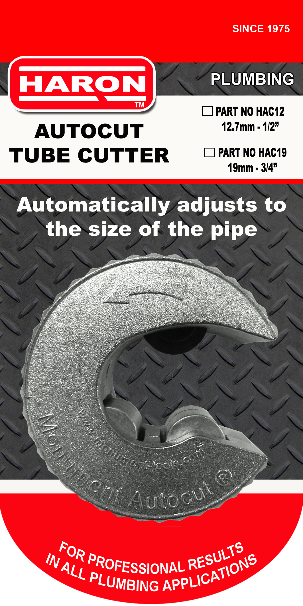 AUTO CUT TUBE CUTTER 19mm ROUND