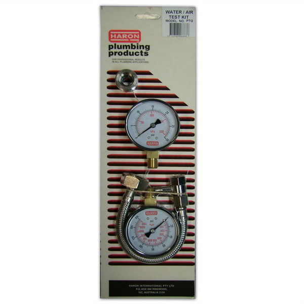 AIR & WATER PRESSURE TEST KIT WITH GAUGE