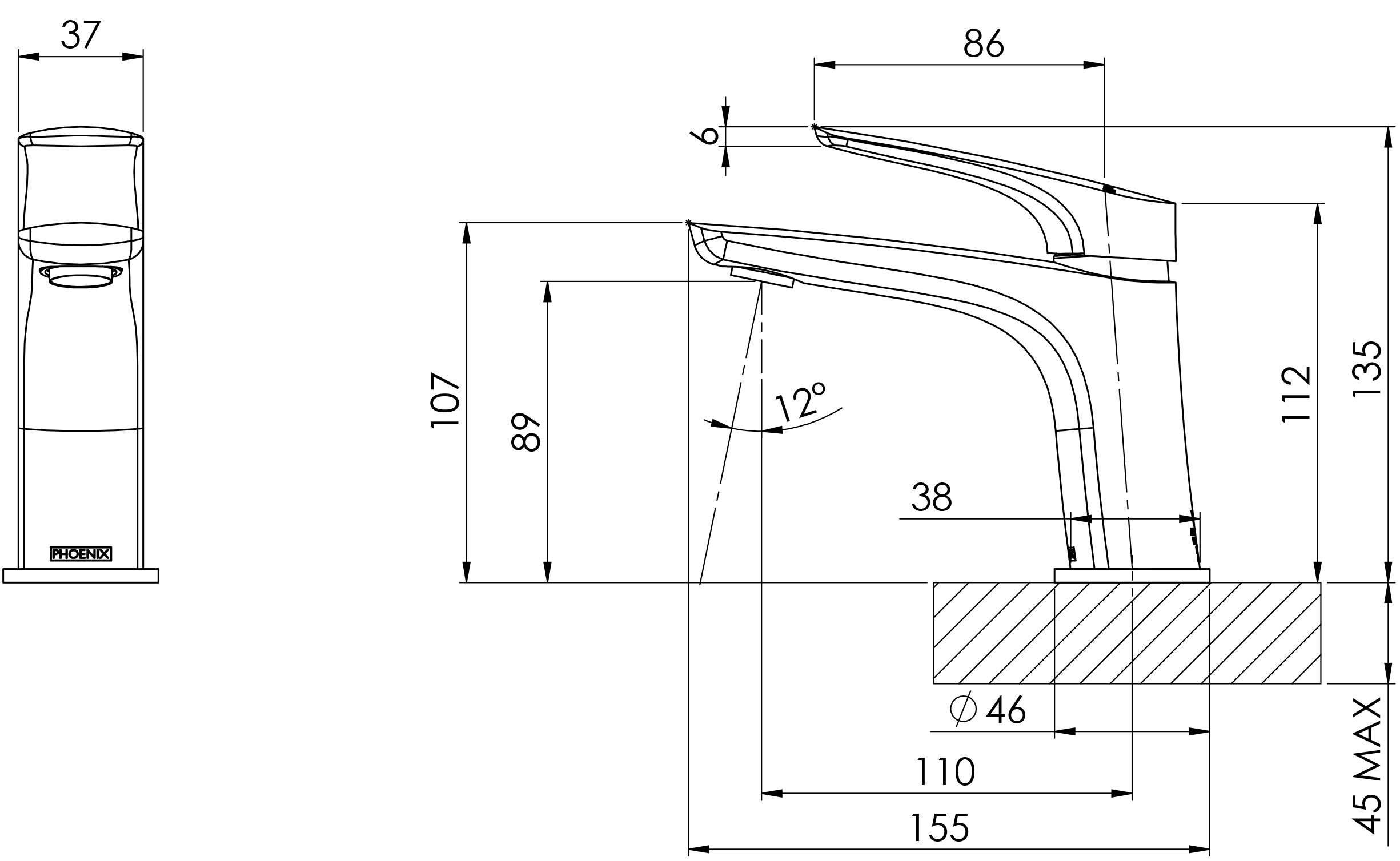 SUBI BASIN MIXER CP