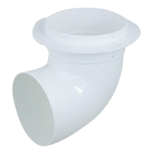 TANK ELBOW S/W WHITE 90MM