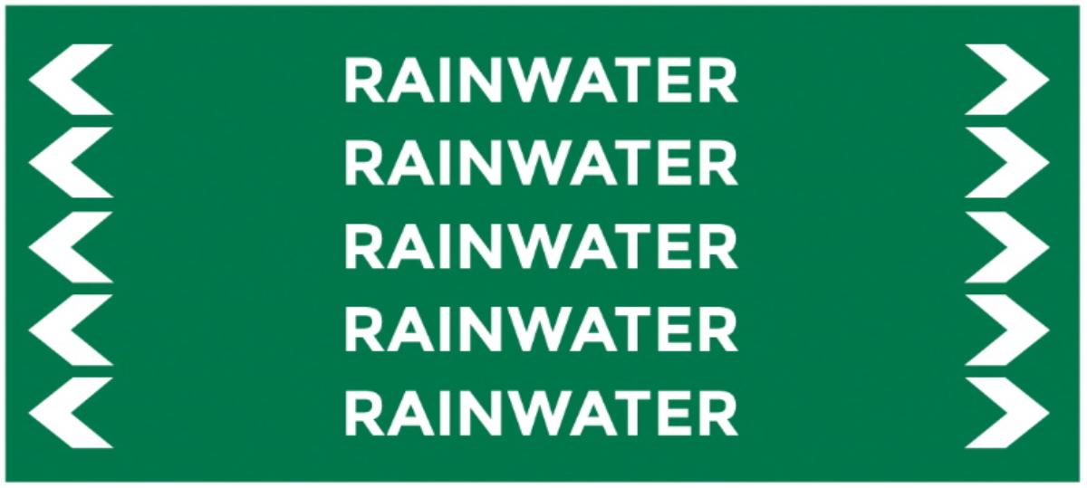 PIPEMARKER RAIN WATER 90X40(20)