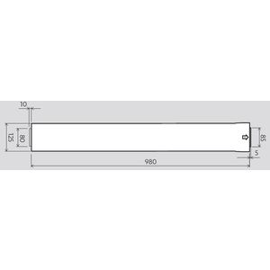 FLUE PIPE 1000 MM LONG