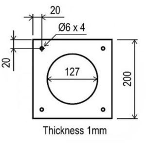 INTERNAL / EXTERNAL WALL PLATE