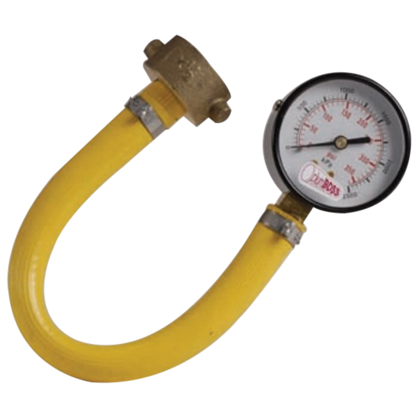 WATERPRESSURE GAUGE W-HOSE 2500KPA 3/4IN