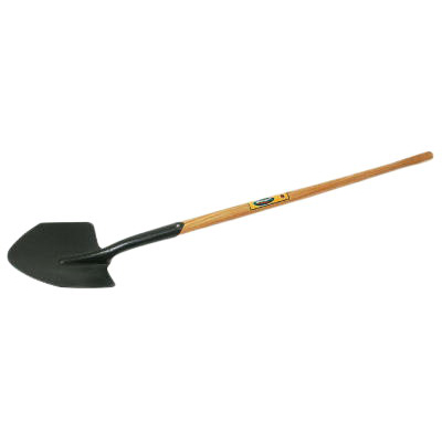 ROUND MOUTH SHOVEL TIMBER HANDLE