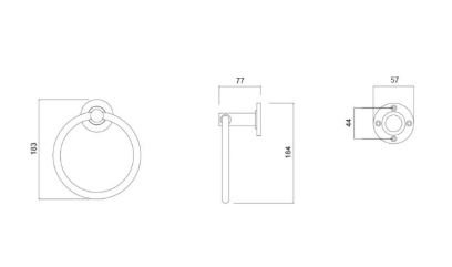 TOWEL RING UDO CP